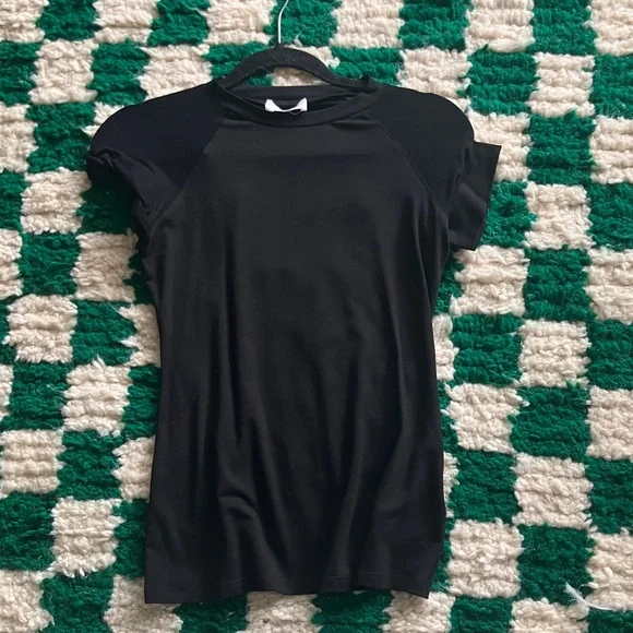 Marcella NYC Harling Sheer Jersey Baby Tee - Picture 4 of 5